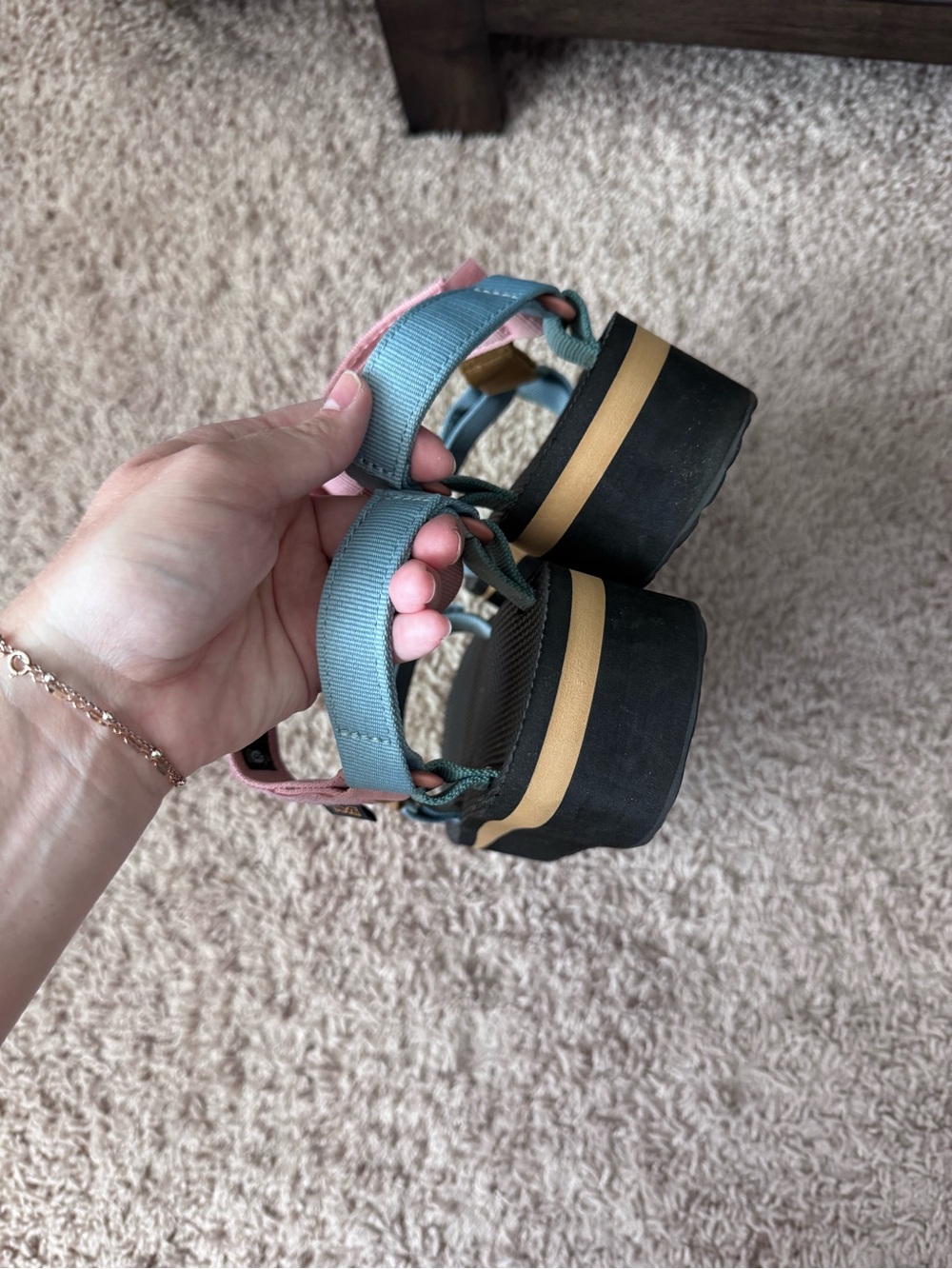 Teva Multicolor Platform Sandals - Picture 3 of 5